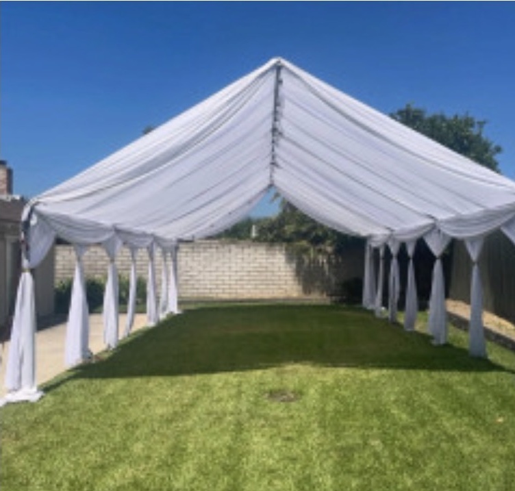 16x40 Tent with drapes
