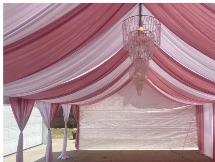 20x30 tent with drapes