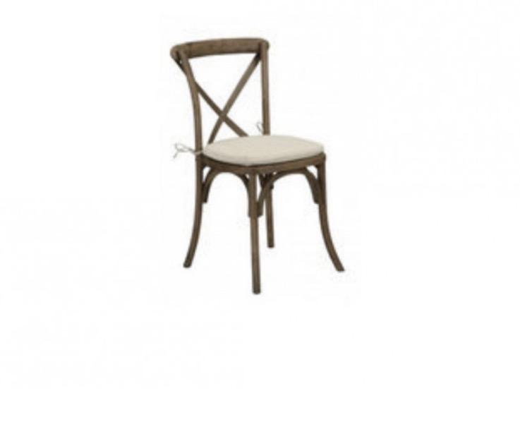 Lime Wash Cross Back Chairs