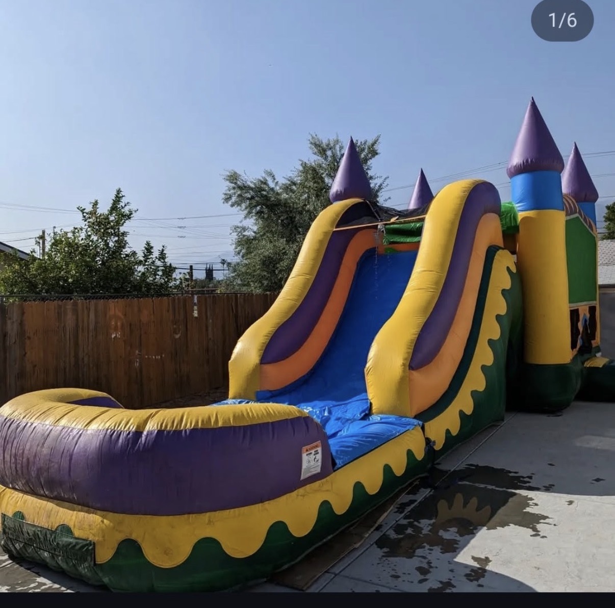 Mardi Gras Combo Water Slide