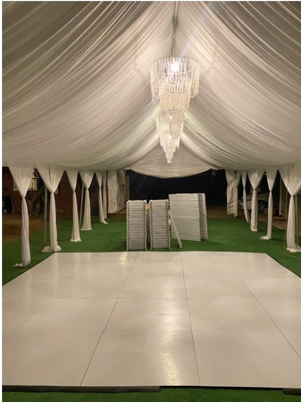 20x40 tent with drapes