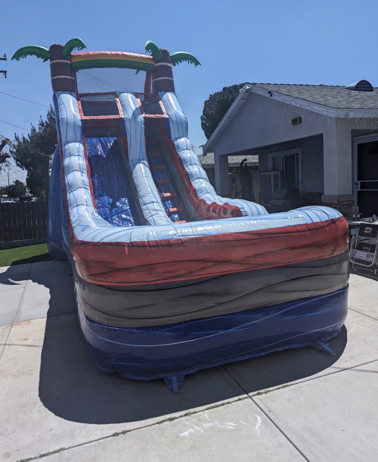 Marble Dual-Lane Water Slide