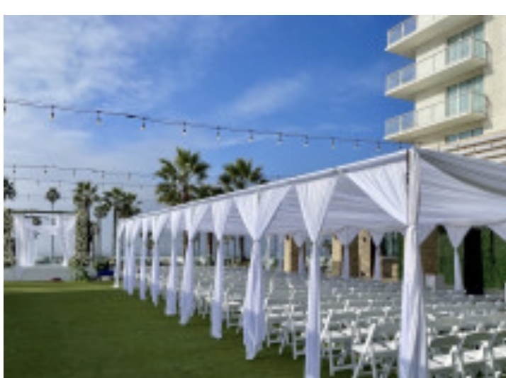 20x30 cabana draped tent